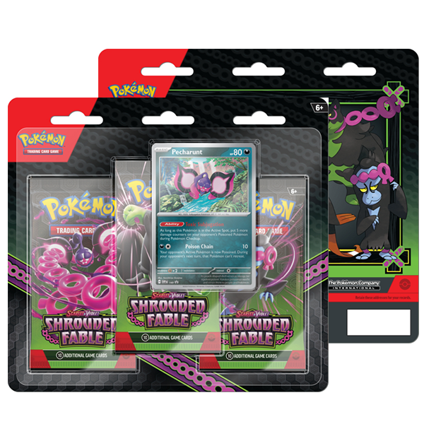 PRE ORDER - Pokémon TCG: Scarlet & Violet Shrouded Fable - 3-Pack Blister