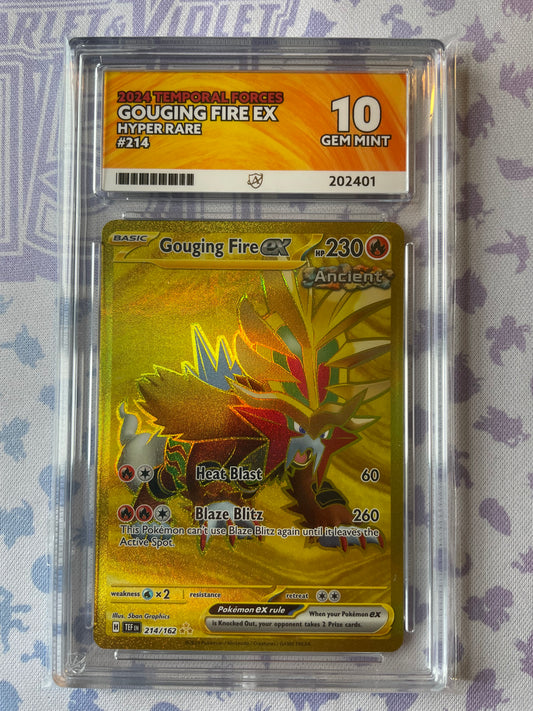 2024 - Gouging Fire ex - Temporal Forces - 214/162 (10 GEM MINT)