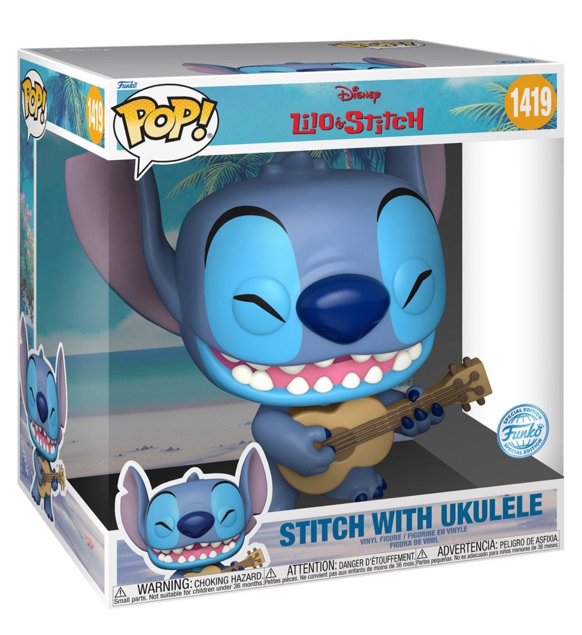 Jumbo Lilo & Stitch Stitch with Ukelele