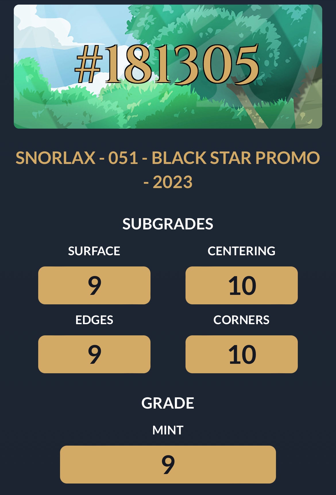 SNORLAX 051 (9 MINT)