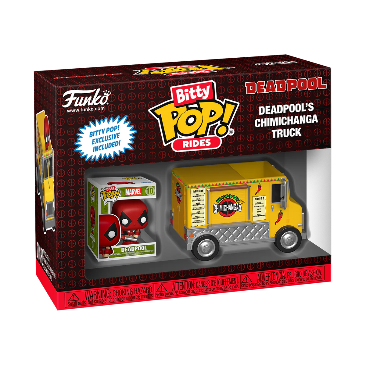 BITTY POP! RIDES DEADPOOL'S CHIMICHANGA TRUCK