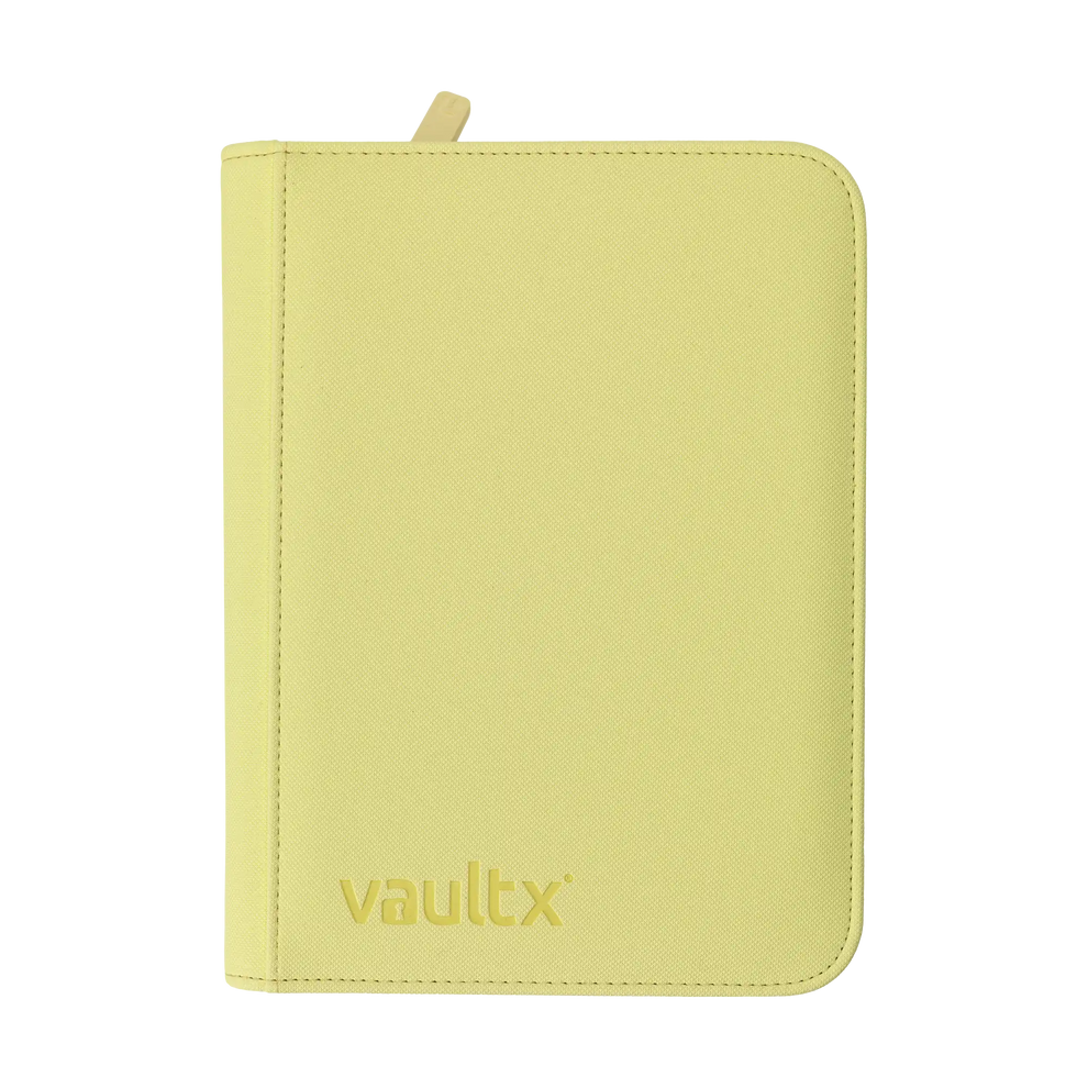 ZIP BINDER PASTEL YELLOW 4-POCKET