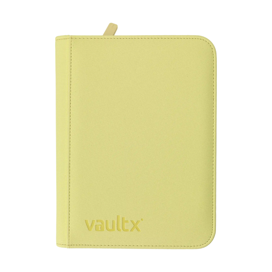 ZIP BINDER PASTEL YELLOW 4-POCKET