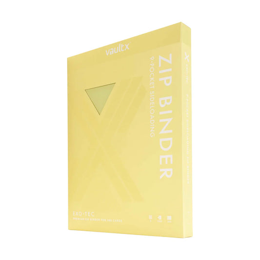 ZIP BINDER PASTEL YELLOW 9-POCKET