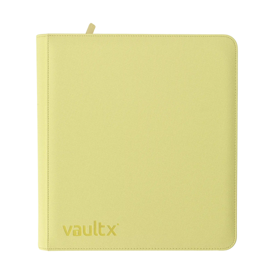 ZIP BINDER PASTEL YELLOW 12-POCKET