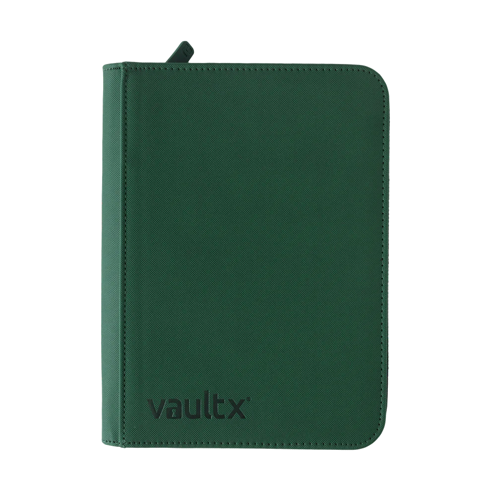 ZIP BINDER GREEN 4-POCKET