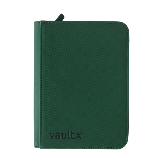 ZIP BINDER GREEN 4-POCKET