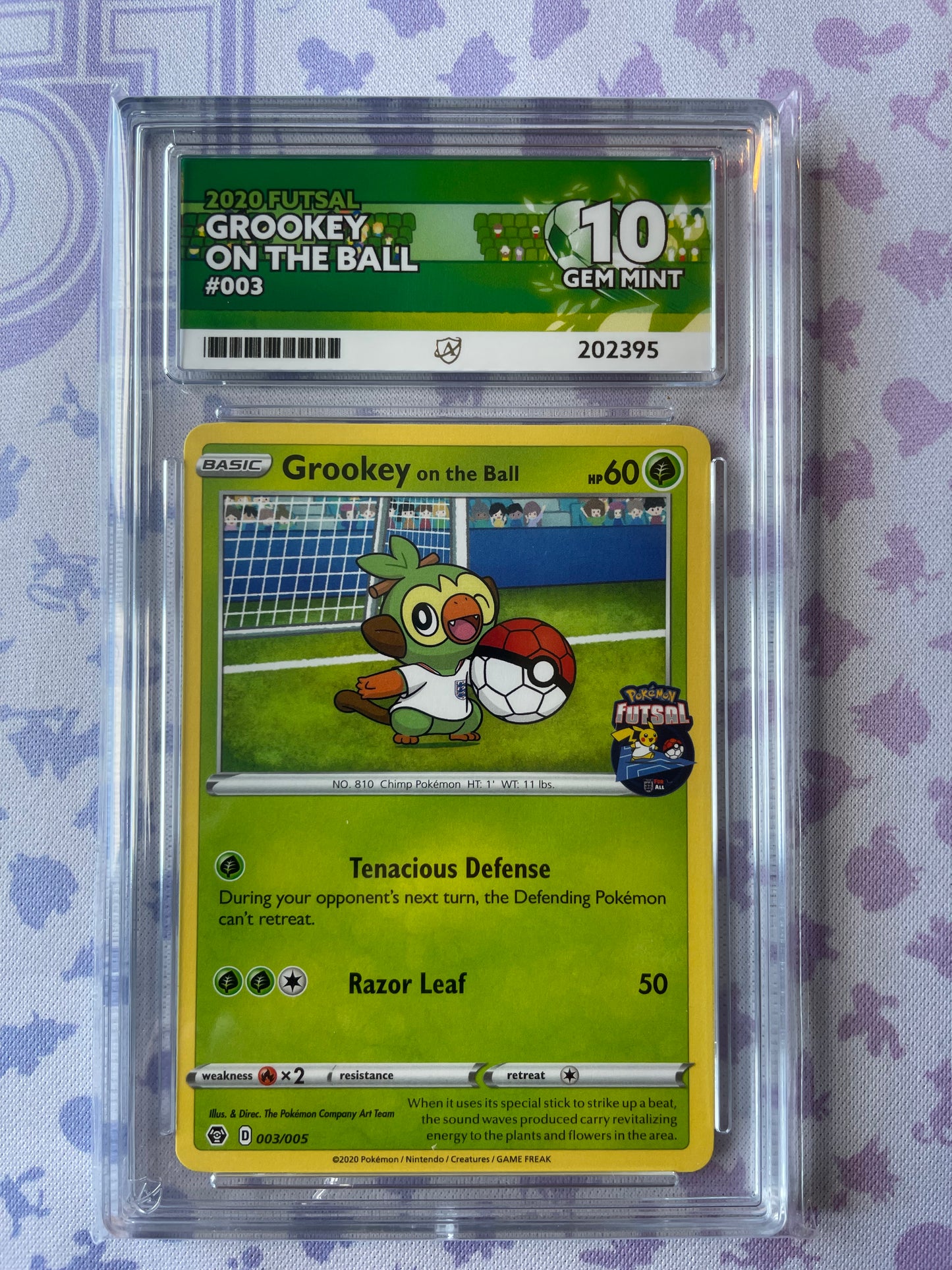 2020 - Grookey On The Ball - Futsal - 003/005 (10 GEM MINT)