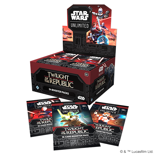 PRE ORDER - Star Wars: Unlimited Twilight of the Republic Booster Box (24 Booster packs)